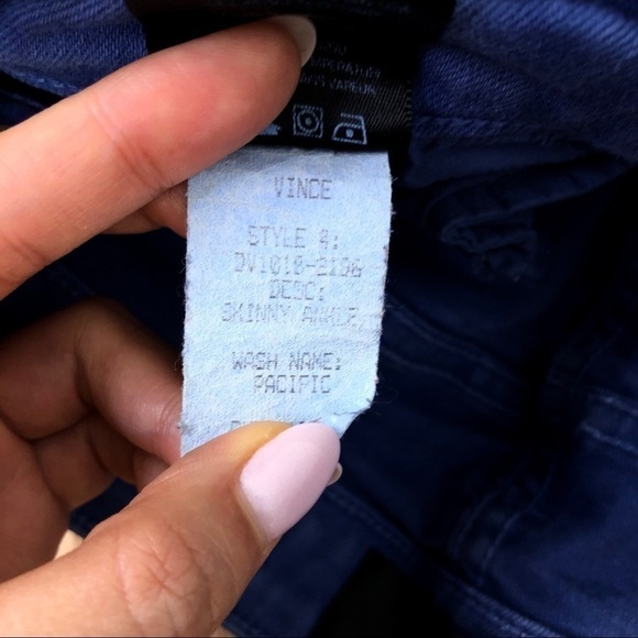 Vince skinny ankle periwinkle blue jeans - Picture 9 of 9